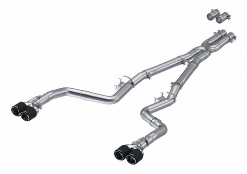 MBRP S71143CF Armor Pro Cat-Back Exhaust - Quad Rear Exit | 2015-2023 Dodge Challenger 5.7L/6.2L/6.4L HEMI