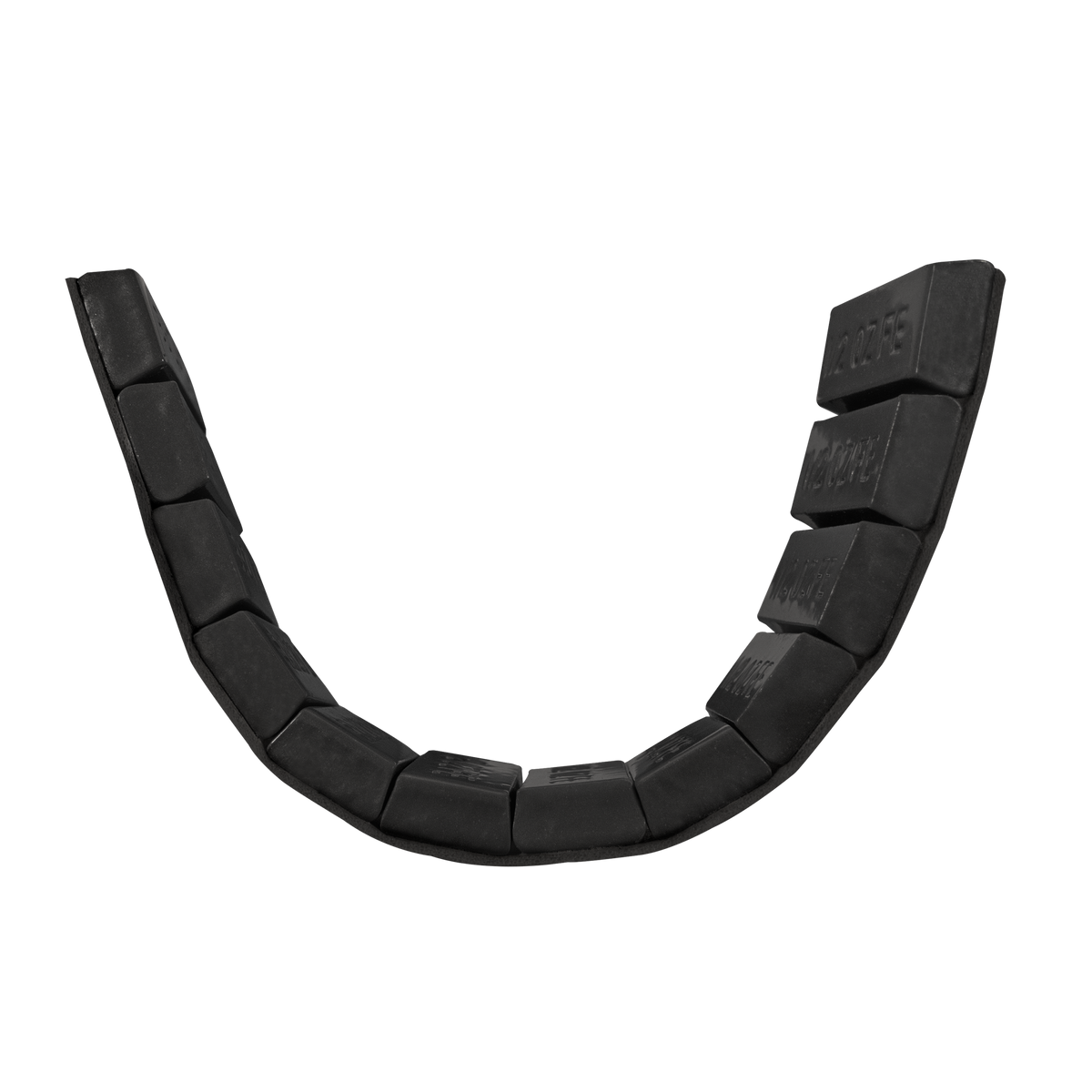 Counteract SAWT-B12R 1/2oz Trapezium Steel Adhesive Wheel Weight Roll Black 300 Pieces 150oz