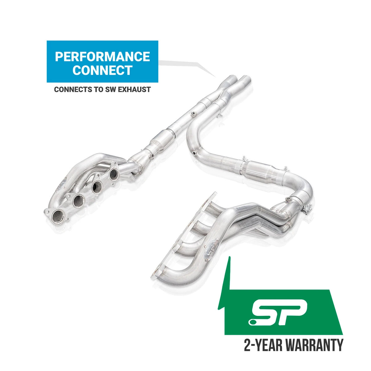 Stainless Works for 2015-2027 Ford F-150 5.0L Stainless Power Header Kit Performance Connect