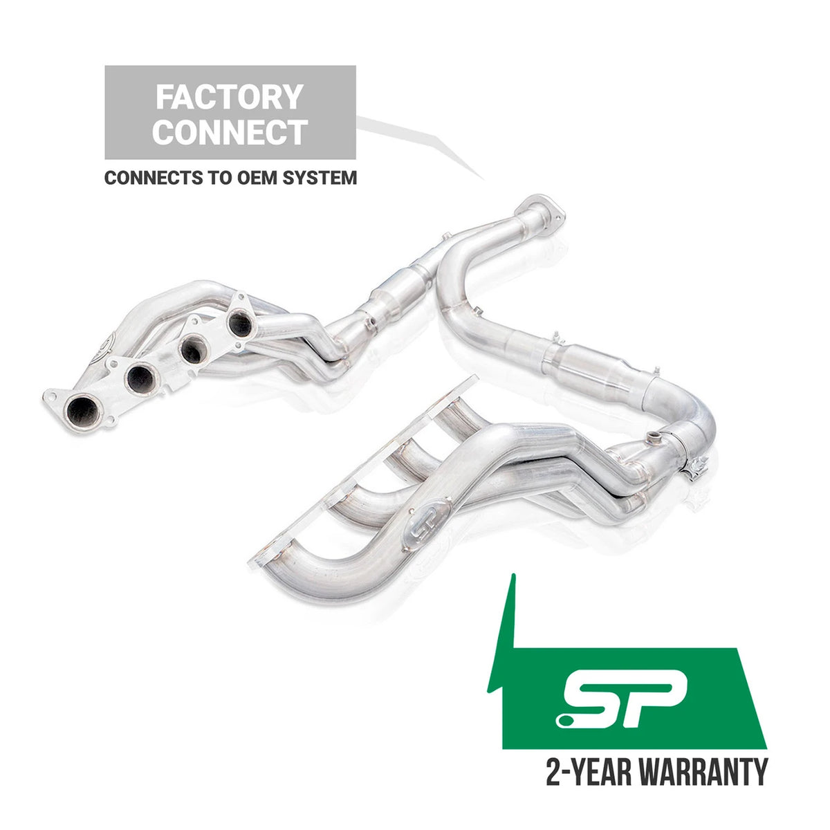 Stainless Works for 2021-2027 Ford F-150 5.0L Headers High-Flow Cats Factory Connect