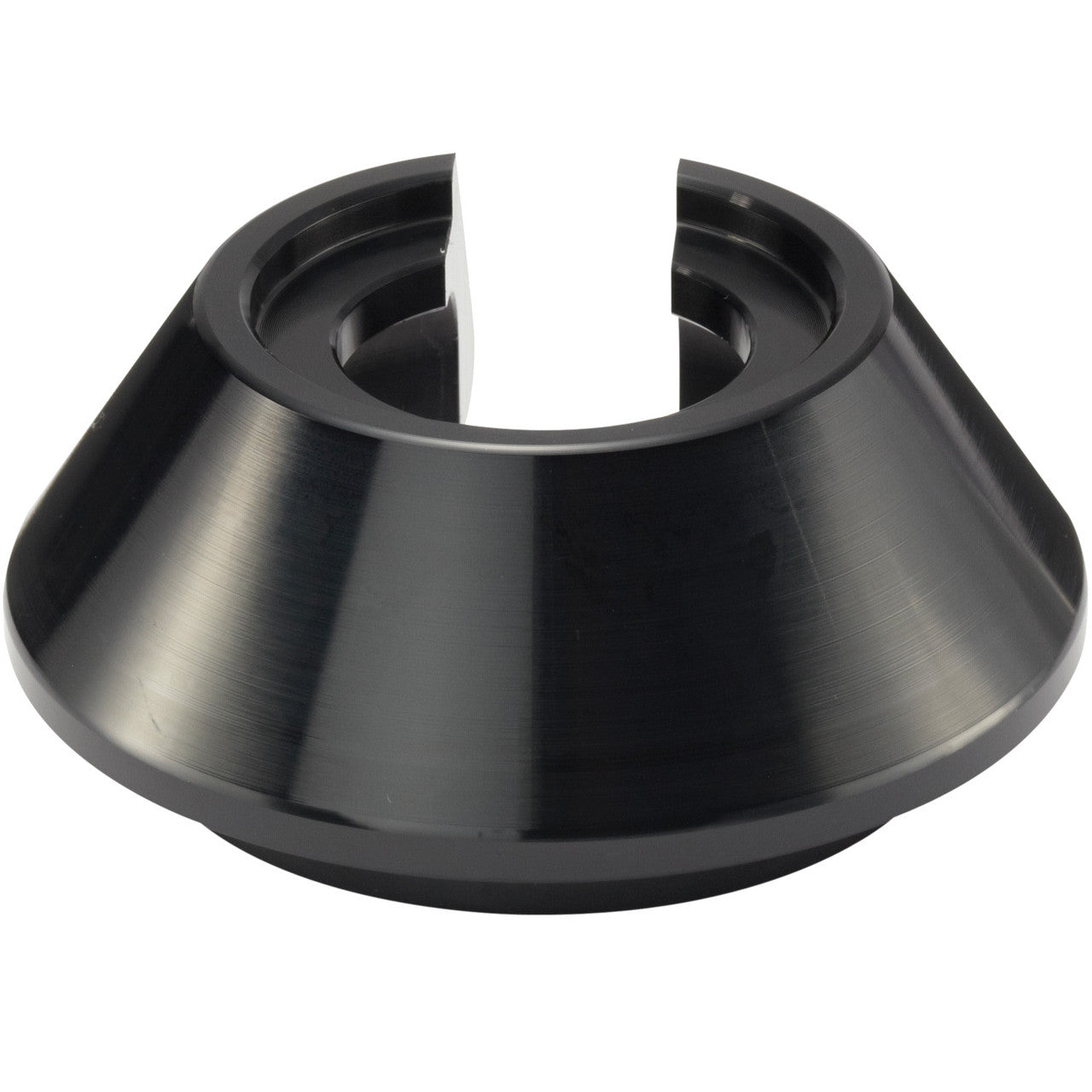 QA1 Coil-Over Spring Seat (2.5in Spring) - Cone - Black Anodized