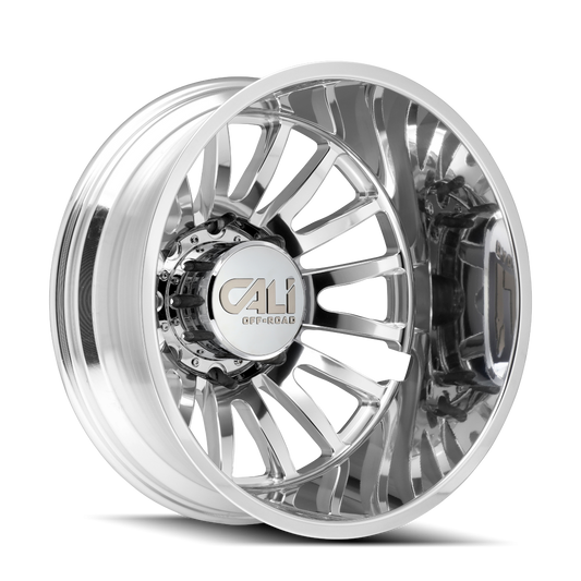 Cali Off-Road Summit Dually Rear 22x8.25 8x200 -192mm Polished Wheel 9110D-22877PMR192