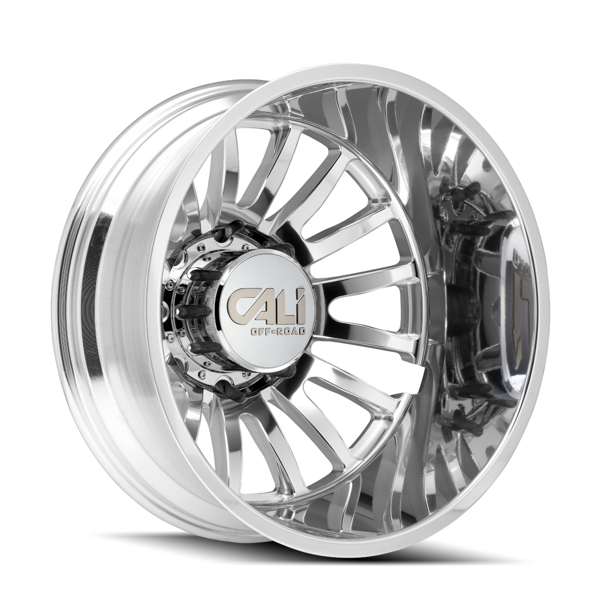 Cali Off-Road Summit Dually Rear 22x8.25 8x200 -232mm Polished Wheel 9110D-22877PMR232