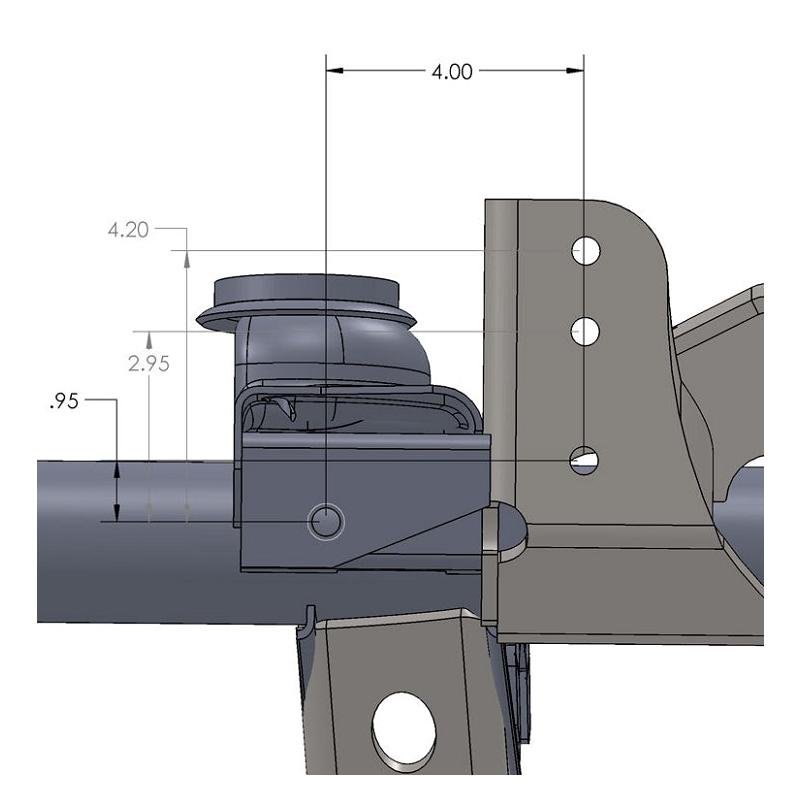 Artec Industries TJ3013 Raised Track Bar Bracket Front Axle for 1997-2006 Jeep Wrangler TJ