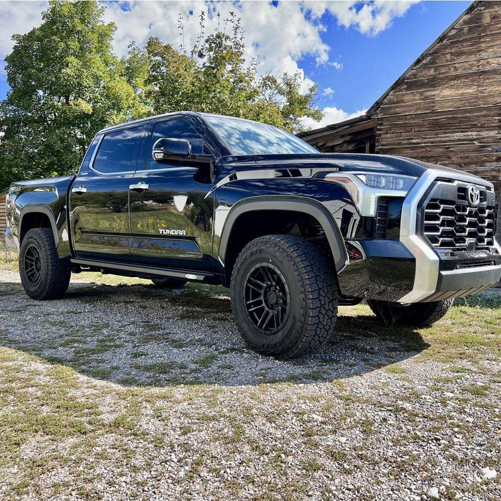Rock Slide Engineering for 22-24 Toyota Tundra Rock Sliders Black Powdercoat Steel