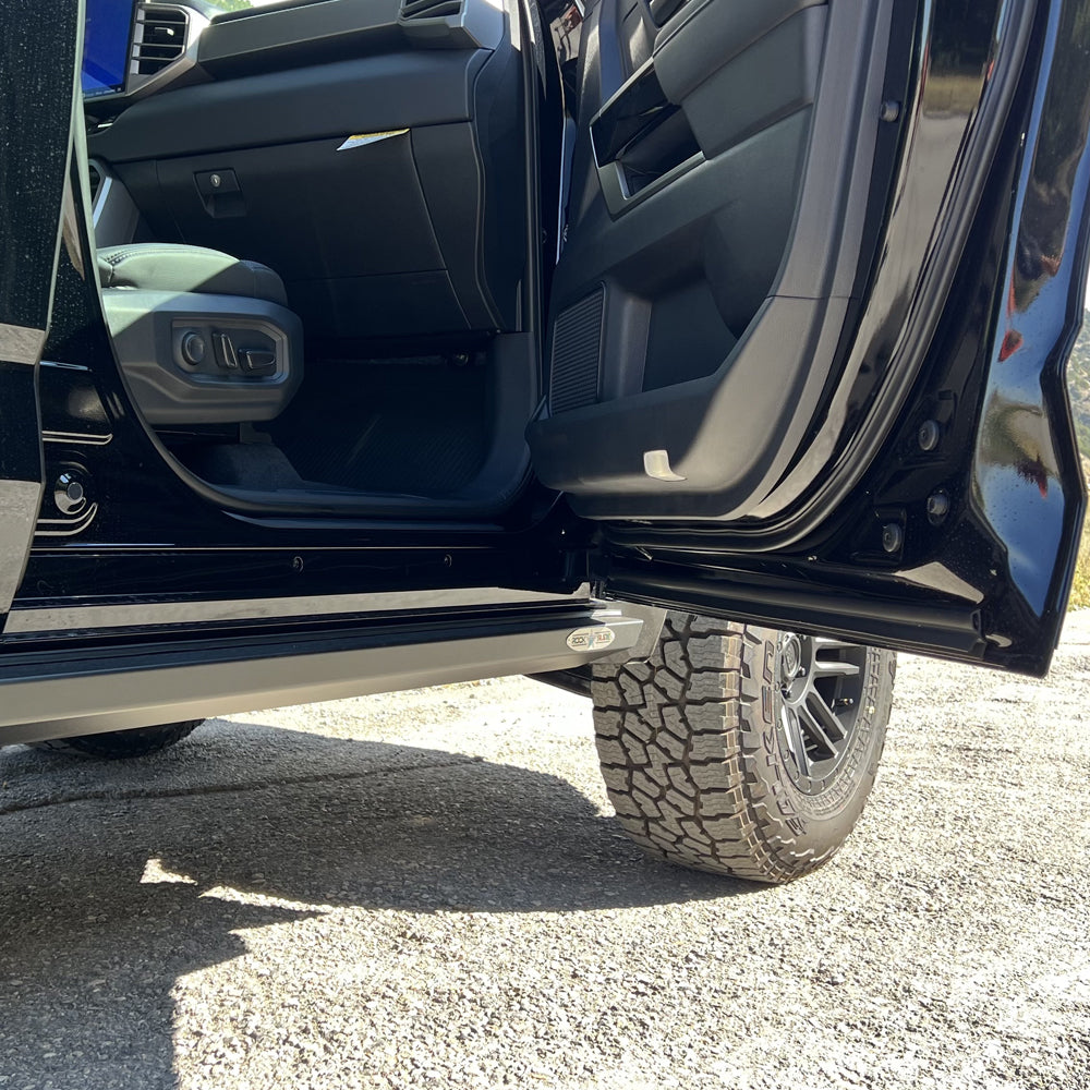 Rock Slide Engineering for 22-24 Toyota Tundra Rock Sliders Black Powdercoat Steel