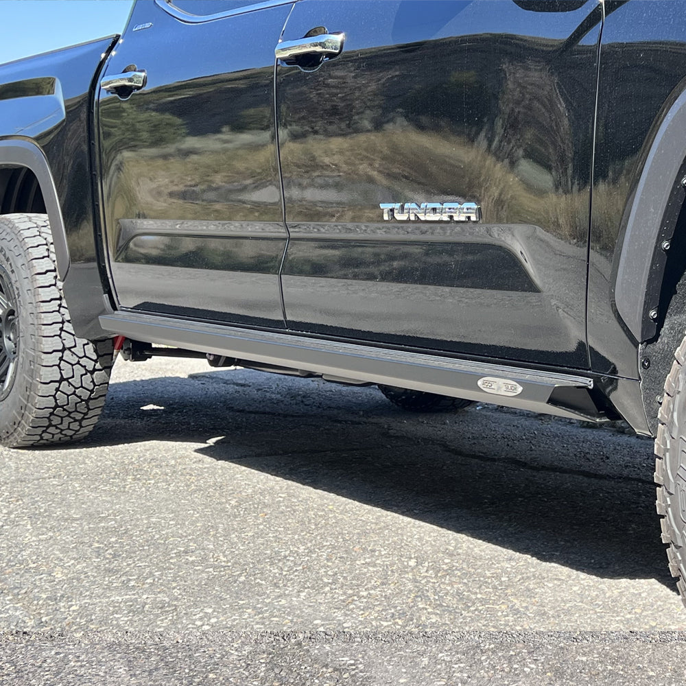 Rock Slide Engineering for 22-24 Toyota Tundra Rock Sliders Black Powdercoat Steel