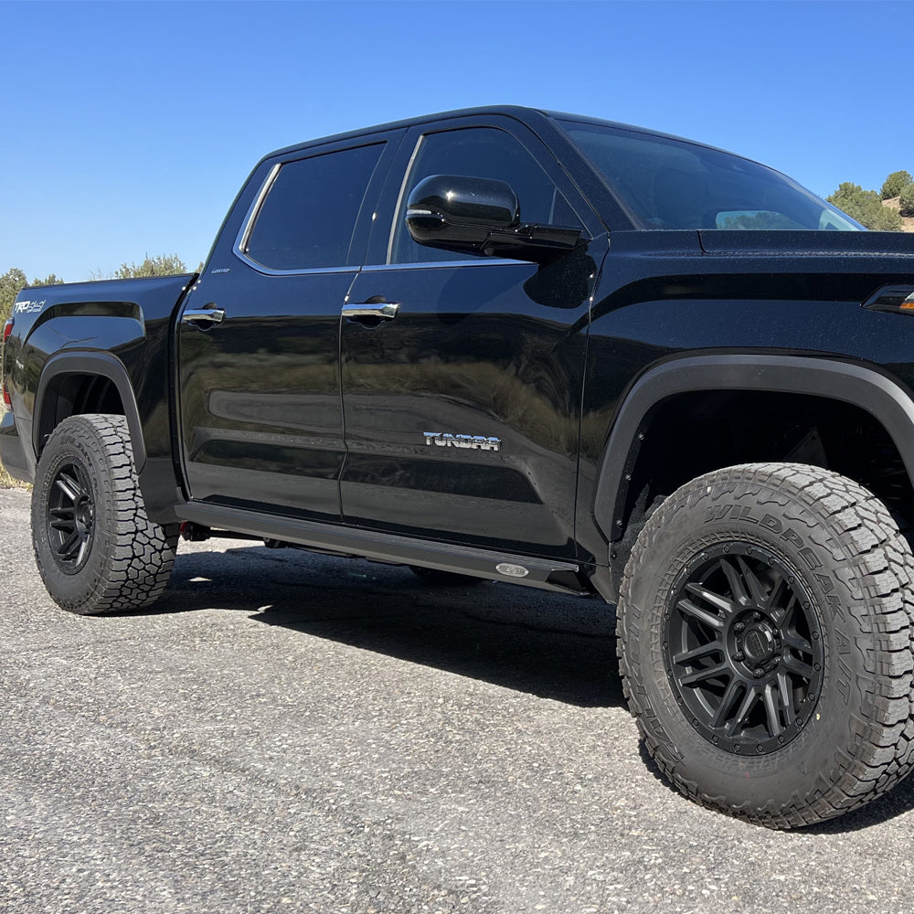 Rock Slide Engineering for 22-24 Toyota Tundra Rock Sliders Black Powdercoat Steel