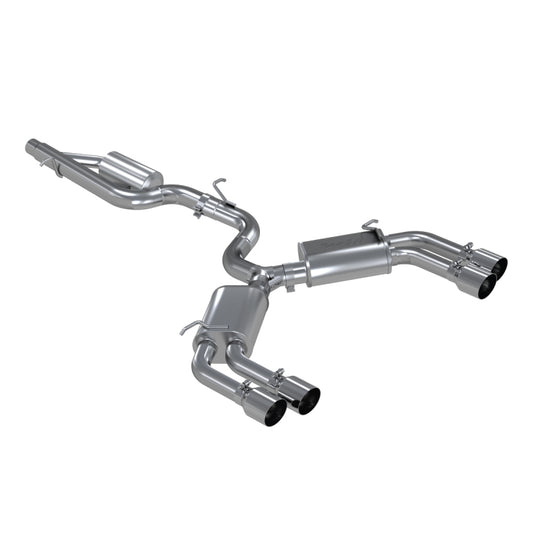 MBRP S4601304 15-18 Audi S3 304SS 3in Quad Split Rear Exit C/B System - #S4601304