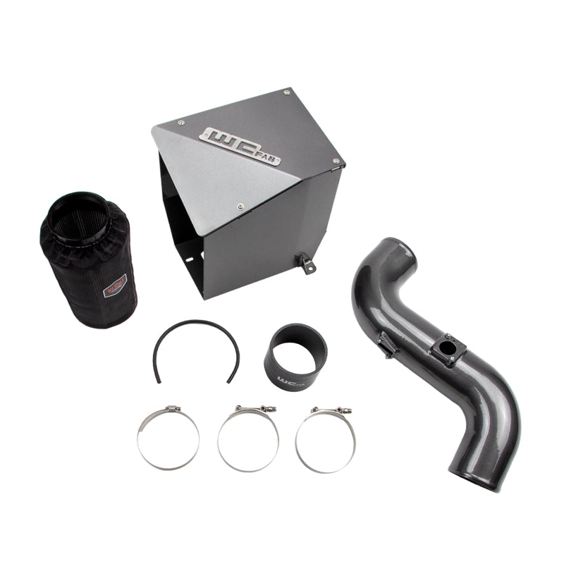 Wehrli Custom Fabrication WCF100194-GF 4in Intake Kit Grape Frost for 2011-2016 Chevrolet Silverado / GMC Sierra 2500 HD / 3500 HD 6.6L LML Duramax