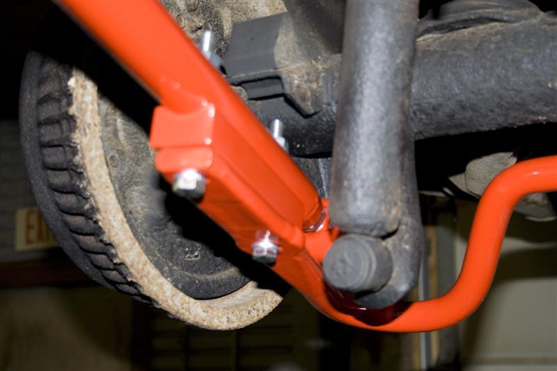 UMI Performance 3612-R Adjustable Extended Length Rear Lower Control Arms Red