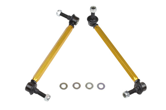 Whiteline KLC169 Front Sway Bar Link Kit Heavy Duty Adjustable Steel for 2007-2017 Toyota Camry, 2005-2014 Ford Mustang, 2001-2009 Toyota Prius and More