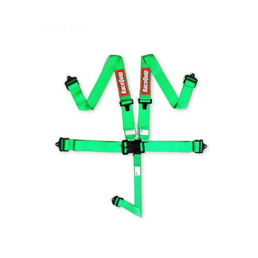 RaceQuip 711071 Green Latch & Link 5-Point Seat Belt