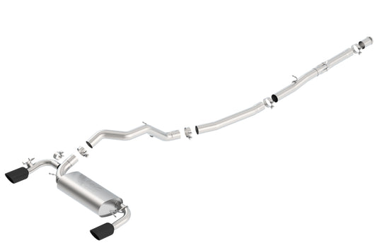 Borla 140730BC 16-18 Ford Focus RS 2.3L MT AWD ATAK Catback Exhaust w/ Black Chrome Tip - #140730BC