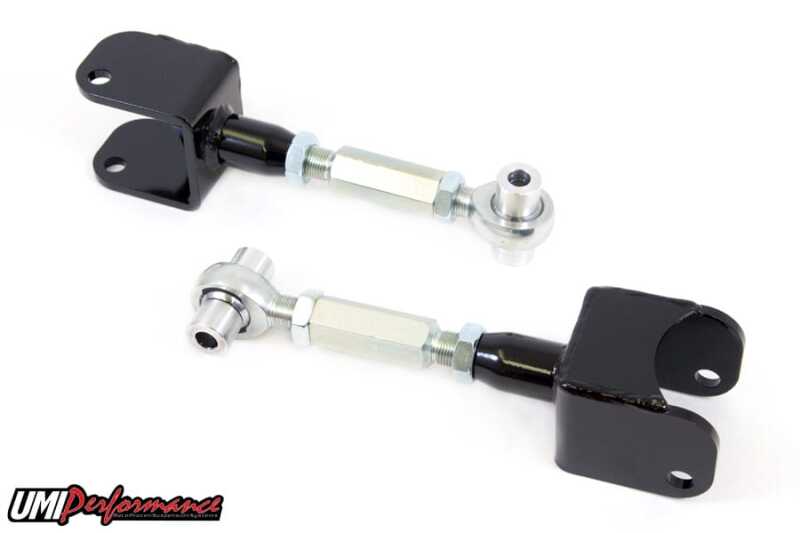 UMI Performance 4017-B Adjustable Upper Control Arms Ultimate Arms Black