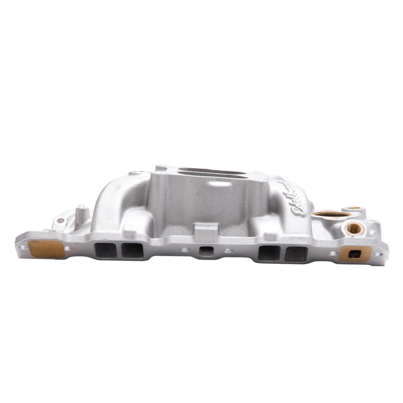 Edelbrock 2506 Manifold SBC 23-Degree Marine RPM 1987-1995 with Brass