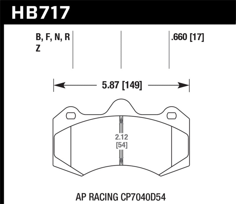 Hawk Performance HB717B.660 HPS 5.0 Street Brake Pads