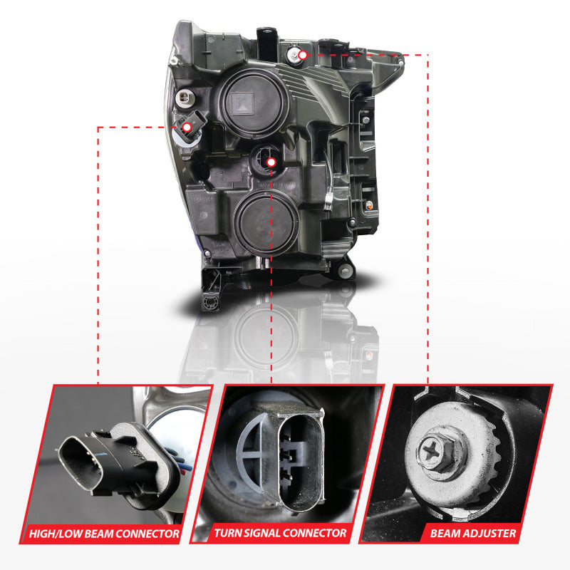 ANZO 2021-2023 Ford F-150 LED Projector Headlights