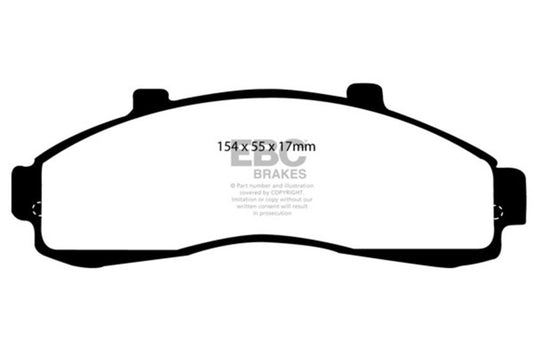EBC 95-01 Ford Explorer 4.0 2WD Ultimax2 Front Brake Pads UD652