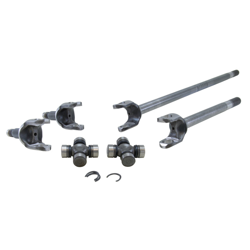Yukon Gear & Axle YA W24164 4340 Chrome-Moly Replacement Axle Kit For 07-13 Dana 30 Front / Non-Rubicon JK