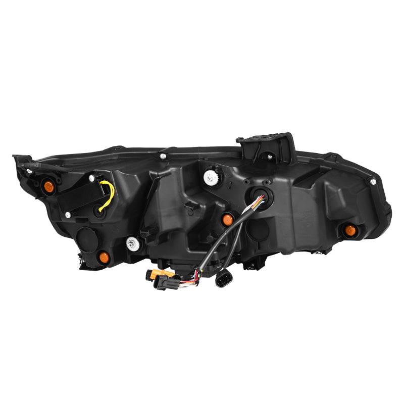 AlphaRex 880492 16-21 Honda Civic NOVA-Series LED Projector Headlights Alpha-Black w/Activation Light & Sequential.Signal / Switchback DRL
