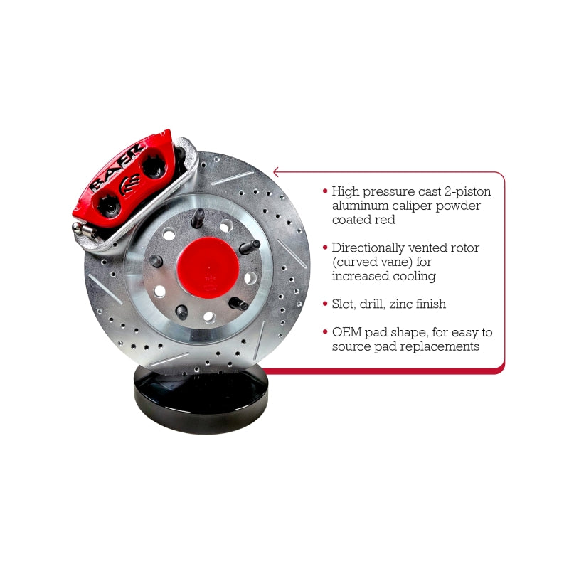 Baer Brakes Applications Using Wilwood Pro MII Spindles 13in Classic Series Front Brake Kit — 5x4.75" BC
