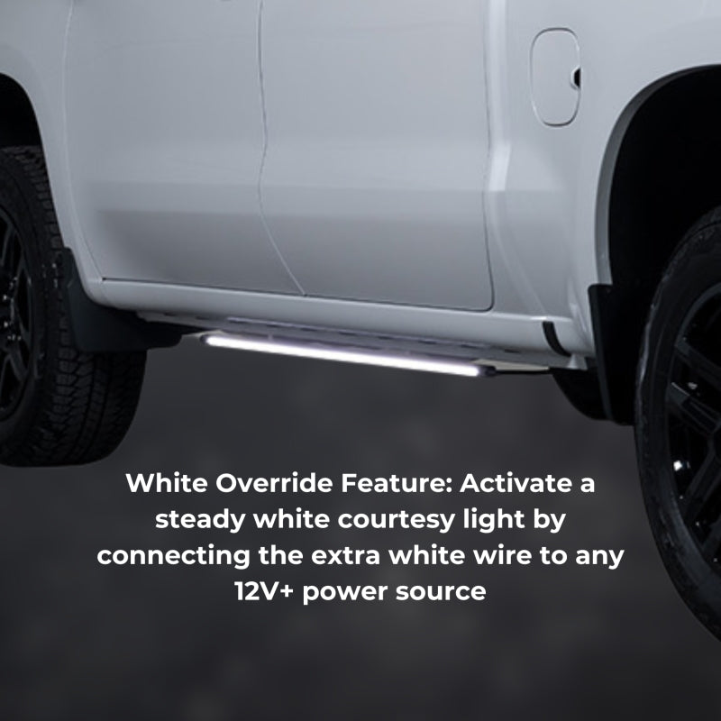 Putco for 2011-2022 Dodge Durango Blade Rocker Kits Sideliners - Amber/White with White Override