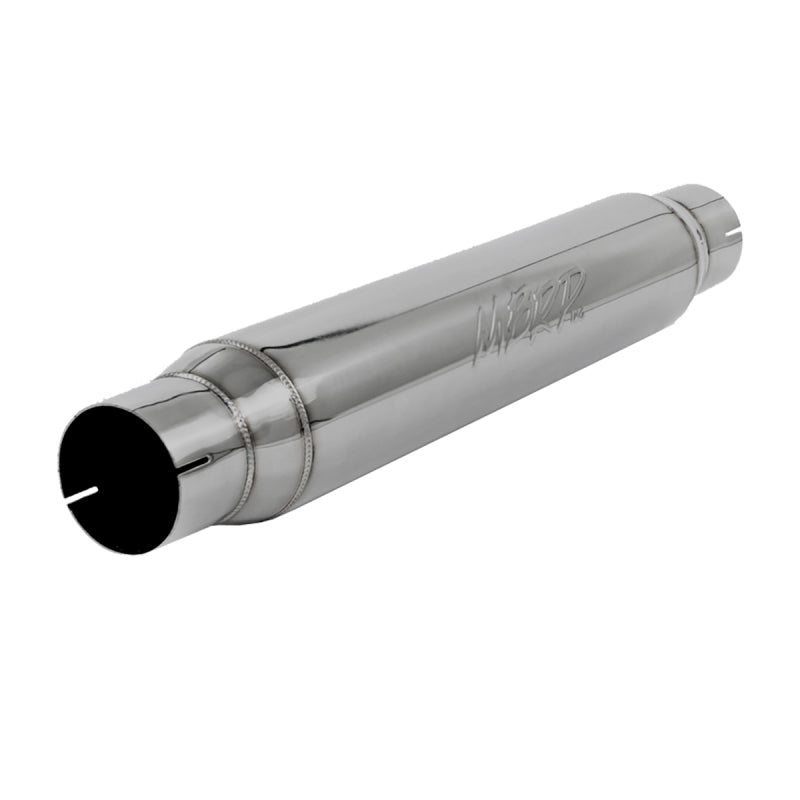 MBRP R1017 3in Inlet/Outlet 22in Body 26in Overall Length T304 Stainless Steel Resonator