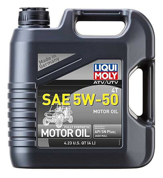 LIQUI MOLY 4L ATV 4T Motor Oil SAE 5W-50 (20214) - Pack of 4