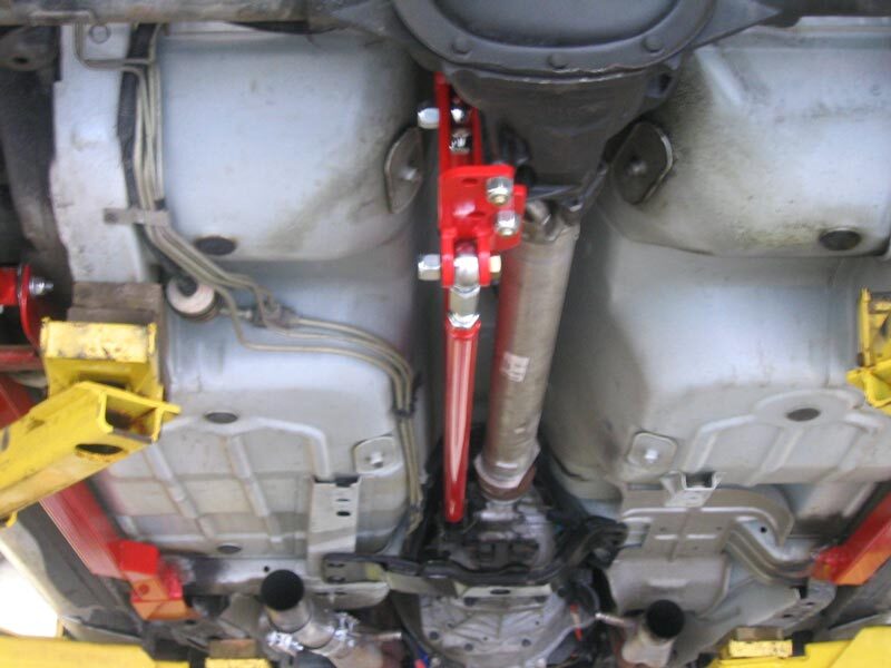 UMI Performance 2205-R Transmission Mounted Adjustable Torque Arm Red