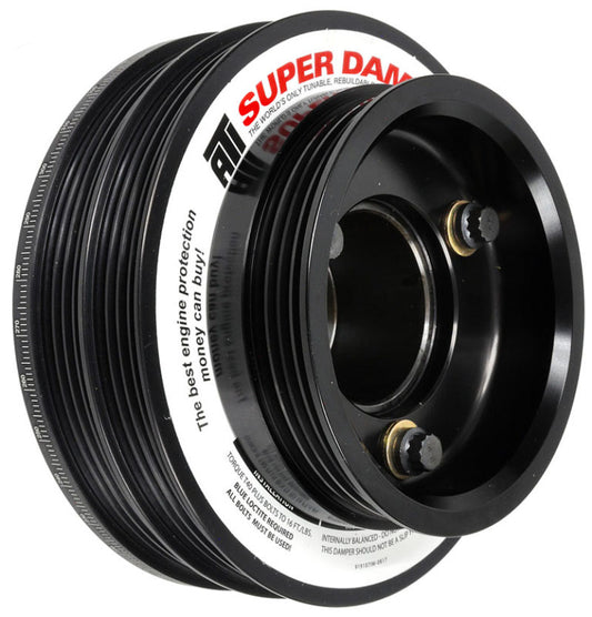 ATI Performance Products 918599 Super Damper Harmonic Balancer 5.67 in Aluminum 4 Groove with Power Steering Pulley for Nissan Skyline GT-R R32 (RB26)