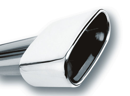 Borla 20244 2.5in Inlet 6.69in x 3in Rectangular Rolled Angle Cut Single Inlet x 5.63in Long Exhaust Tip - #20244