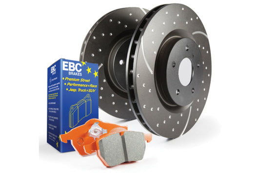 EBC 19-25 Ram S8 Front Brake Kit Orangestuff Pads GD Sport Rotors S8KF1310 (image of S8KF1238)