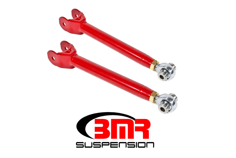 BMR 2016-2024 6th Gen Camaro Lower Trailing Arms with Single Adj. Rod Ends - Red