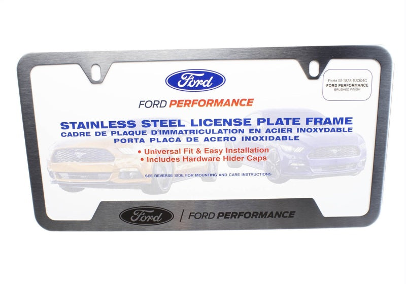 Ford Racing Stainless Steel for Ford Performance License Plate Frame