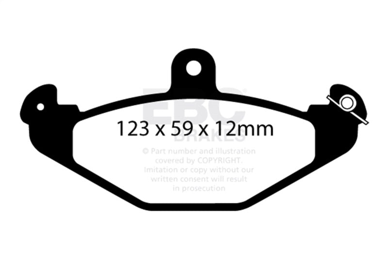 EBC 08+ Lotus 2-Eleven 1.8 Supercharged Greenstuff Rear Brake Pads DP2885/2