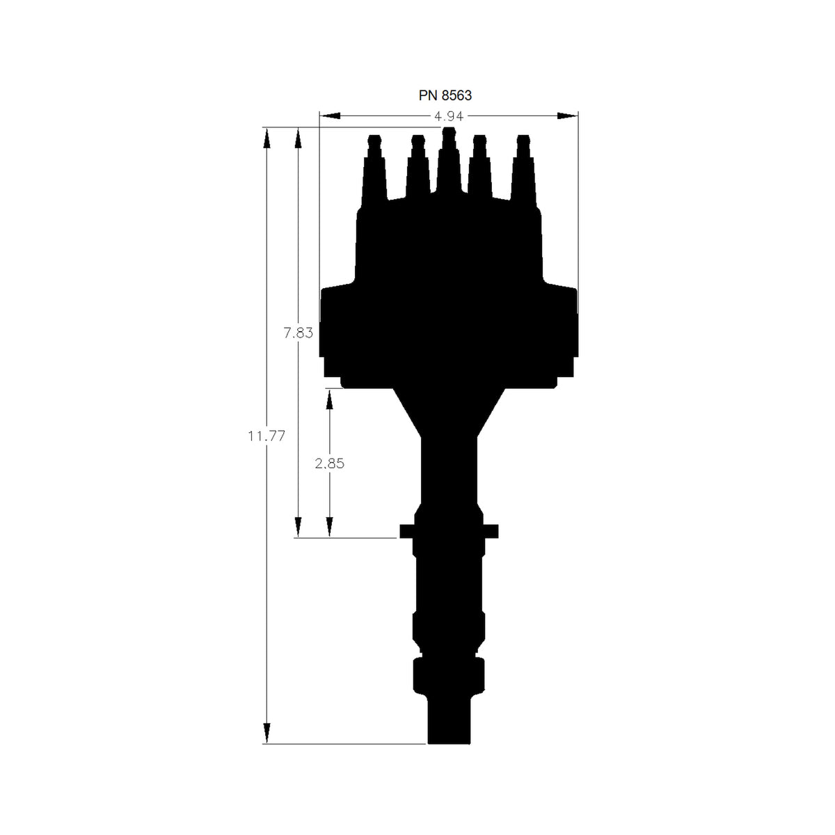 MSD 8563 for Pontiac V8 350-455 Pro-Billet Distributor
