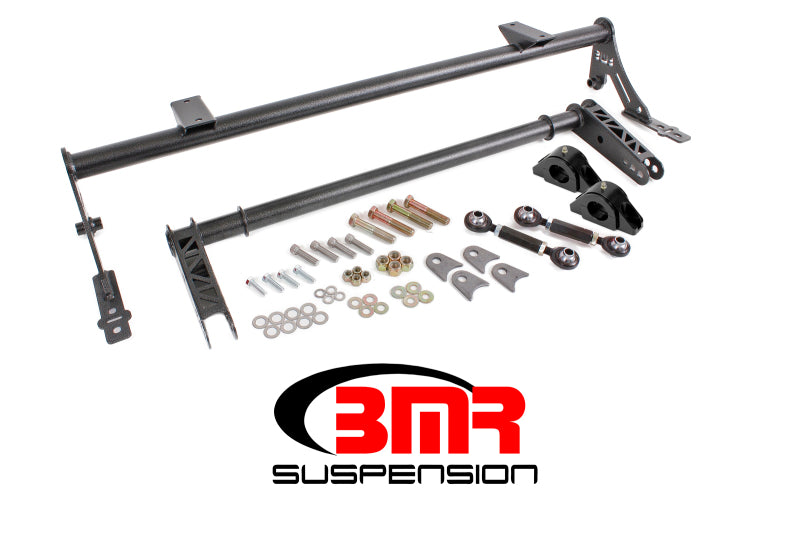 BMR 2005-2014 S197 Mustang Rear Bolt-On Hollow 35mm Xtreme Anti-Roll Bar Kit (Delrin) - Black Hammertone