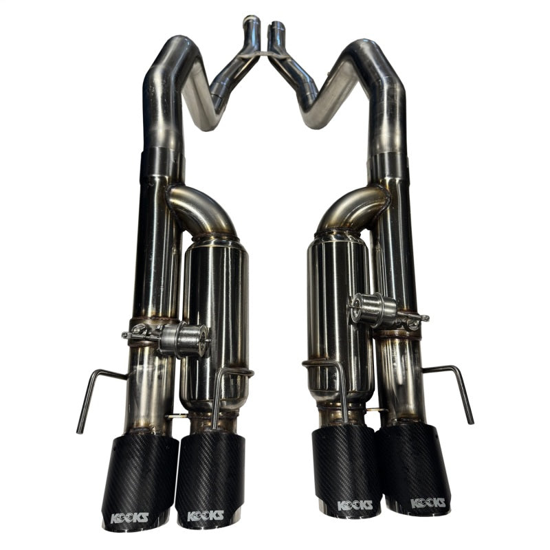 Kooks 21606750 for 09-13 Chevrolet Corvette Z06/ZR1 3in. Valved Axle-Back Exhaust w/ CF Tips