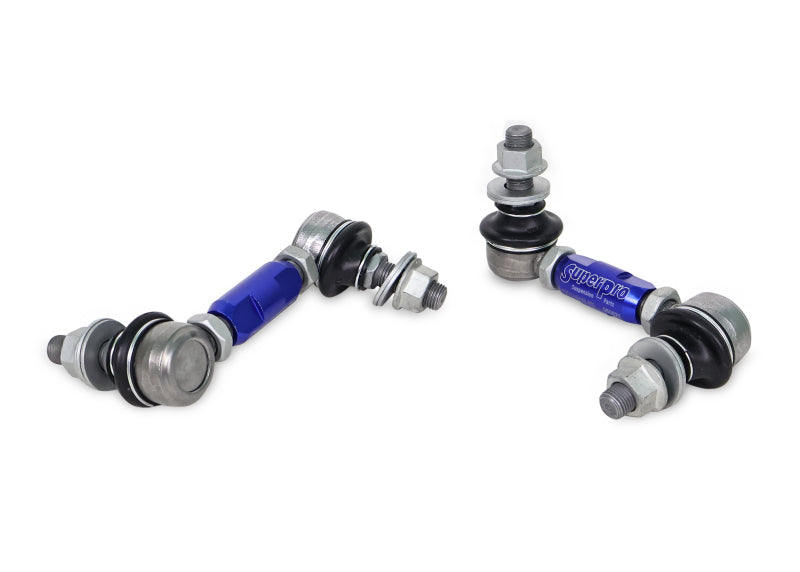 SuperPro Rear Sway Bar Link Kit - Heavy Duty Adjustable (100mm-120mm Length, 12mm Studs)