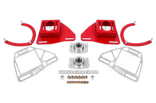 BMR Suspension 1982-1992 Chevy Camaro Caster/Camber Plates with Lockout Plates - Red