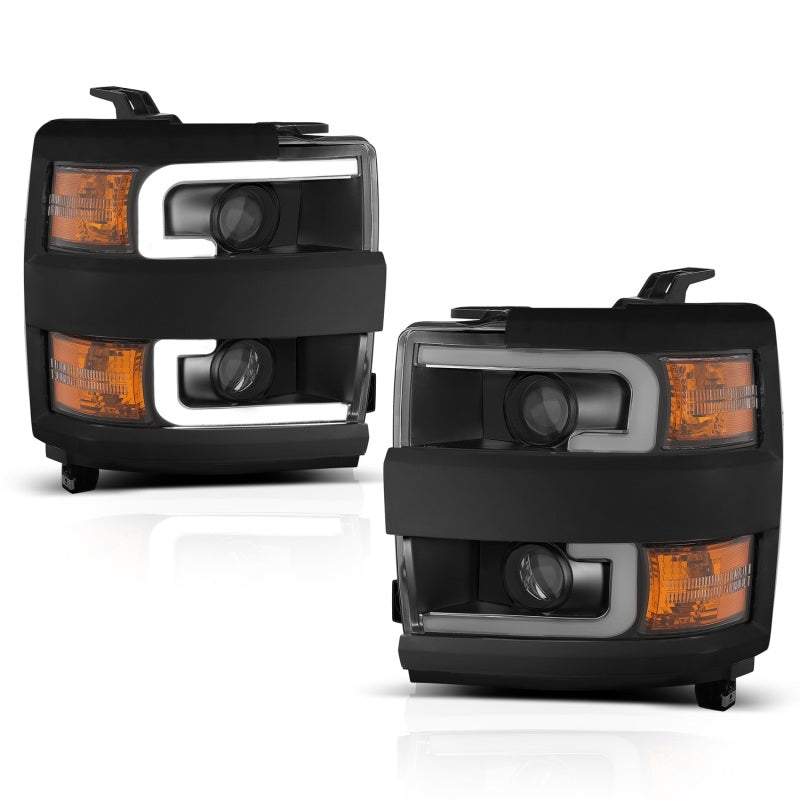 ANZO 2015-2019 Chevrolet Silverado 2500 HD LED Projector Headlights
