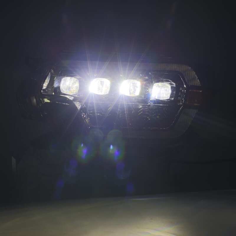 AlphaRex 880753 12-15 Toyota Tacoma NOVA LED Projector Headlights Plank Style Black w/Activation Light/Sequential Signal/DRL