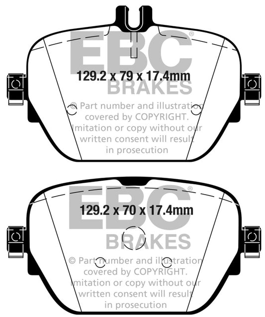 EBC 2019+ Mercedes-Benz CLS53 AMG (C257) 3.0L Turbo Yellowstuff Rear Brake Pads DP42314R