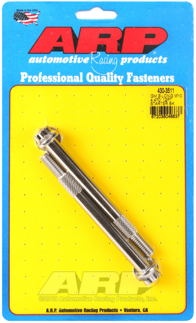 ARP 430-3511 for GM M10 X 4.470in 12pt SS Starter Bolt Kit