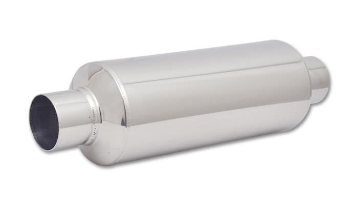 Vibrant SS Resonator (Standard Design) 2.5in inlet/outlet x 18in long w/5in OD
