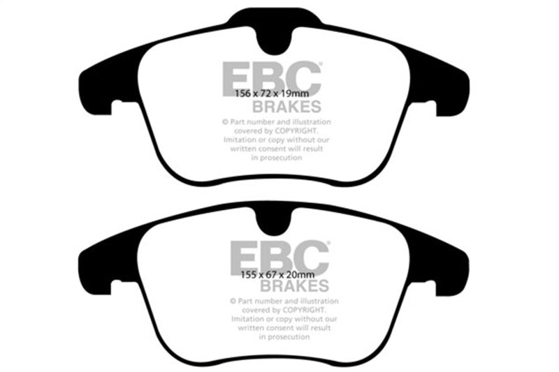 EBC 11+ Volvo S60 2.5 Turbo T5 (300mm Front Rotors) Redstuff Front Brake Pads DP31932C