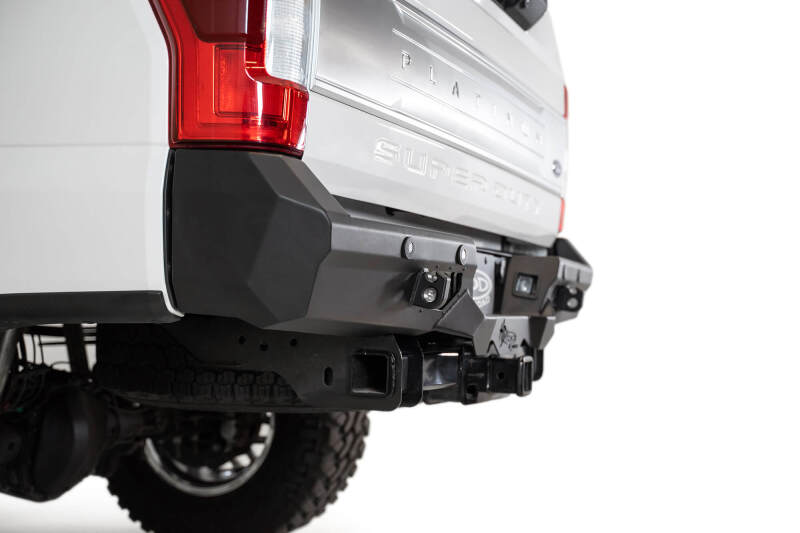 Addictive Desert Designs for 17-20 Ford Super Duty Bomber HD Rear Bumper w/ Mounts Cube Lights