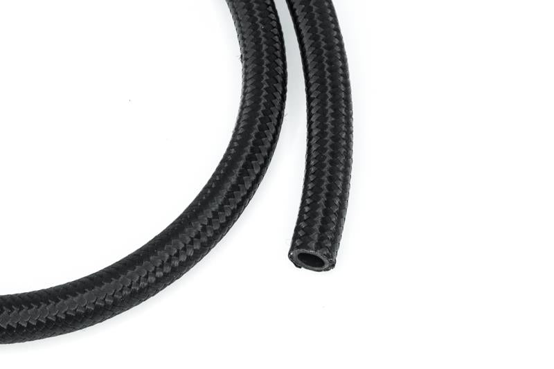 DeatschWerks 8AN Black Nylon Braided CPE Hose 3 Feet