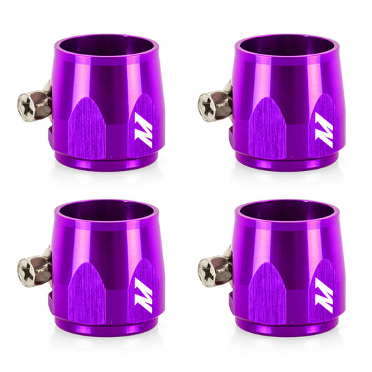 Mishimoto Aluminum -12AN Hex Finishers - Purple - #MMHXF-12-4-PR